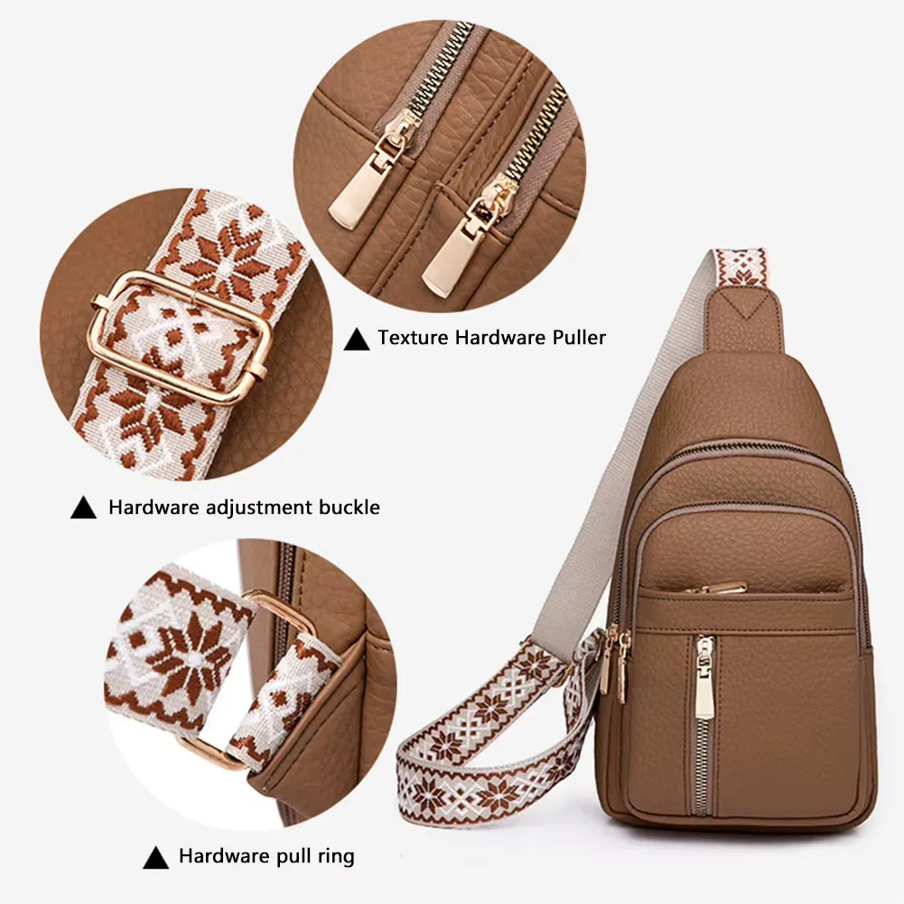Waterproof for Leather End-to-end encryption Urbanchic Chest Women PU the Go Positive reviews Bag & Shoulder Crossbody – on