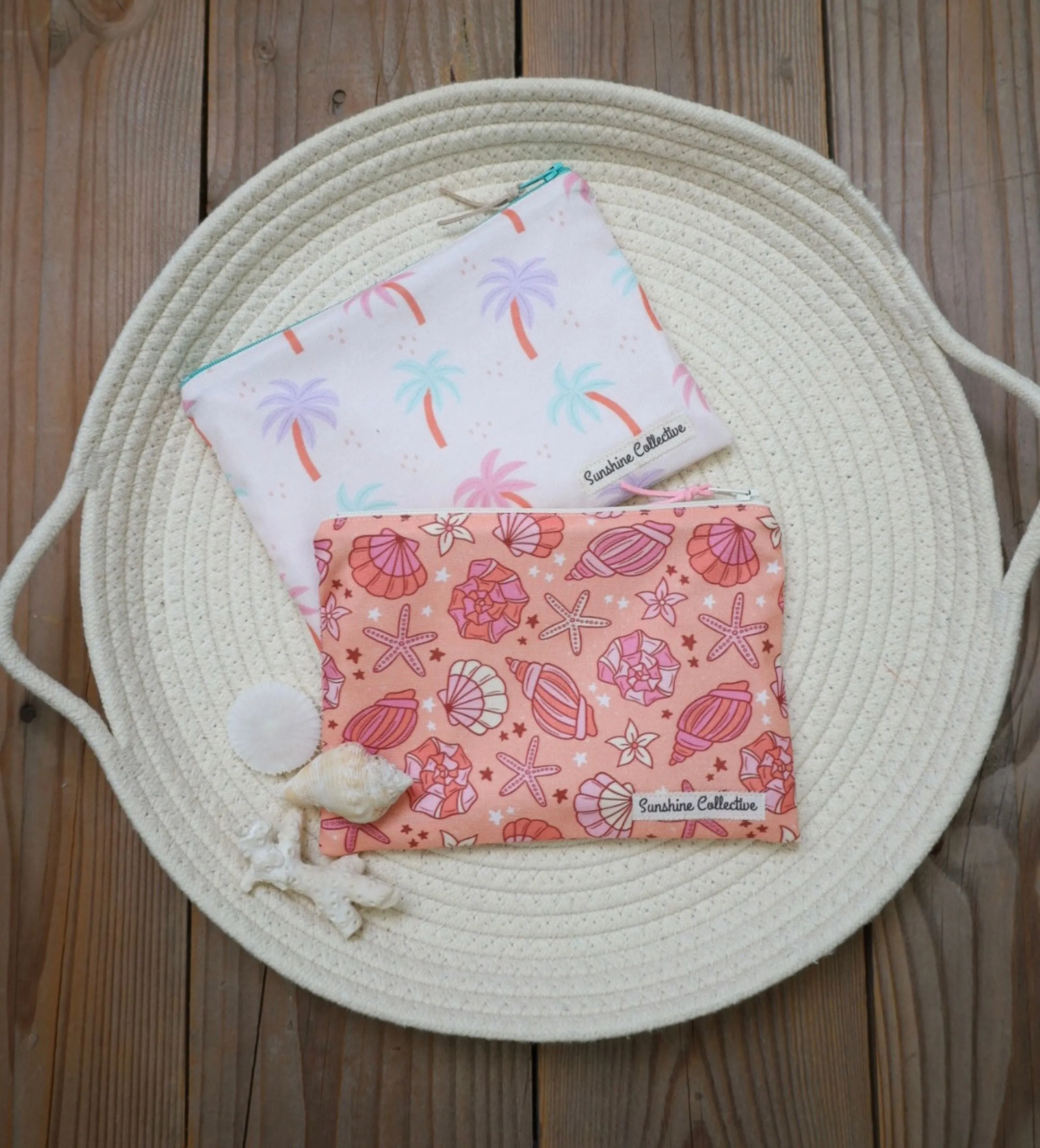 Waterproof lined zipper bag- choose your print