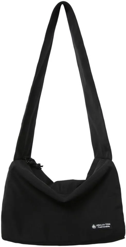 Waterproof Nylon Crossbody Bag Large Capacity Shoulder Bag Travel Bag for Women and Man Sport Bag, Good for Outdoor