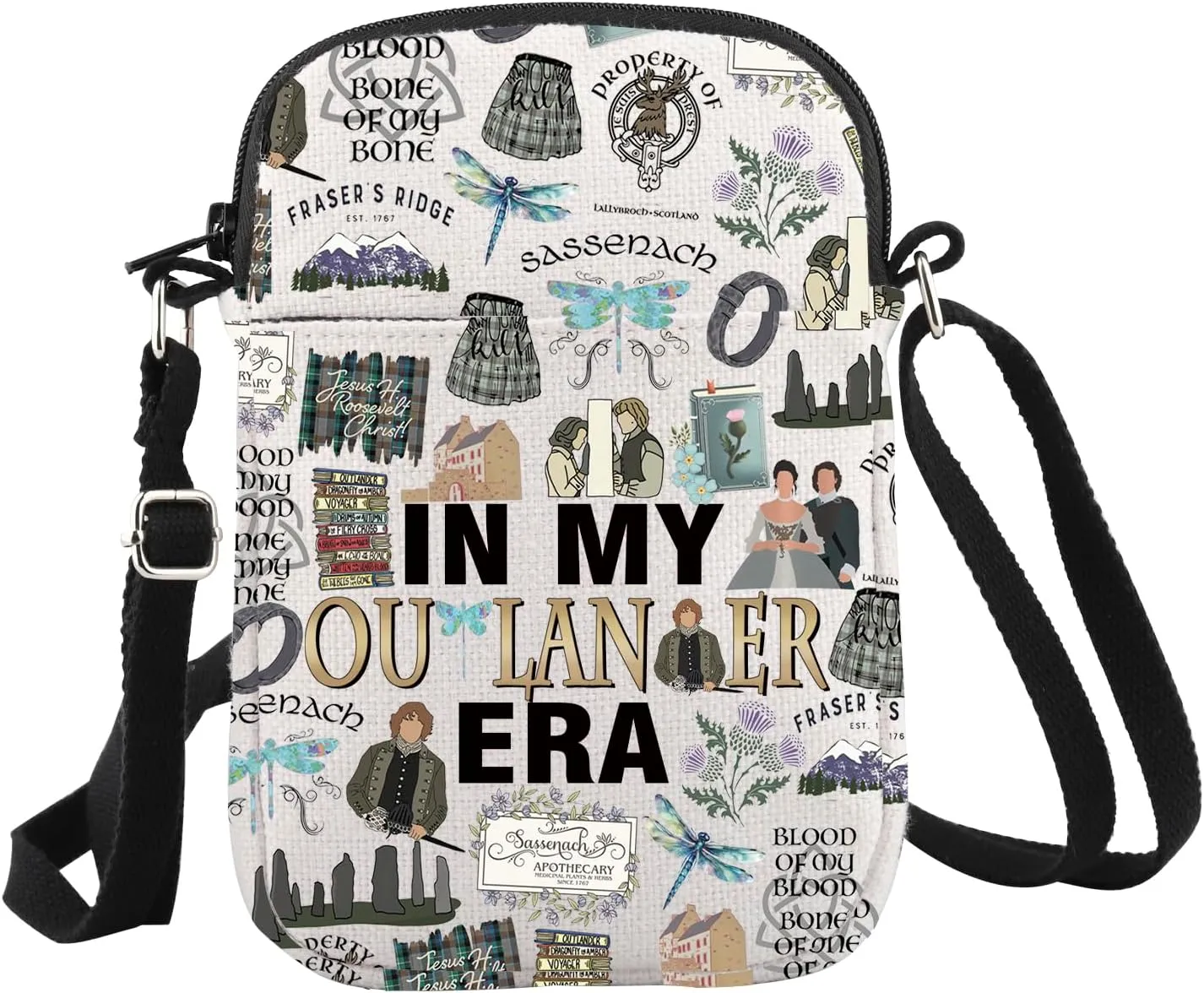 WCGXKO Drama Television Series Crossbody Bag Dragonfly Gift for Tv Show Fans