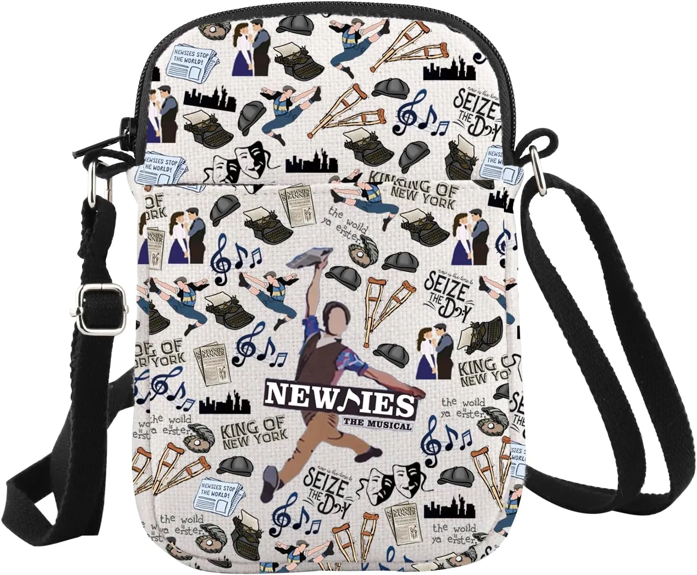WCGXKO Musical Themed Gift Musical Theatre Crossbody Bag Musical Lover Gift Theatre Merch
