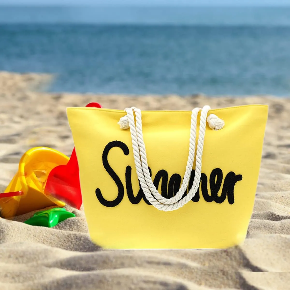 We We Summer Beach bags for Women Large Beach Tote Bag Pool Beach Towel Bags Daily Bags for Travel Gym