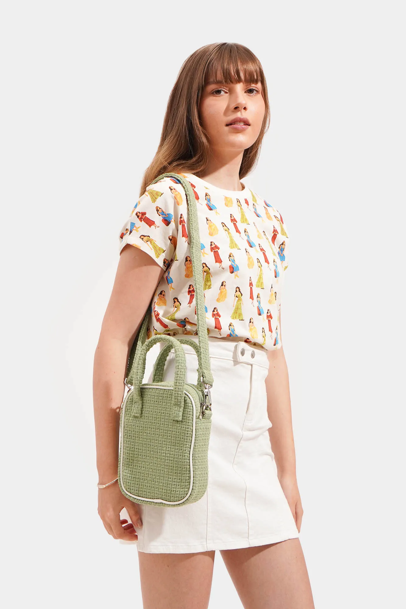 Weaved Sling Bag