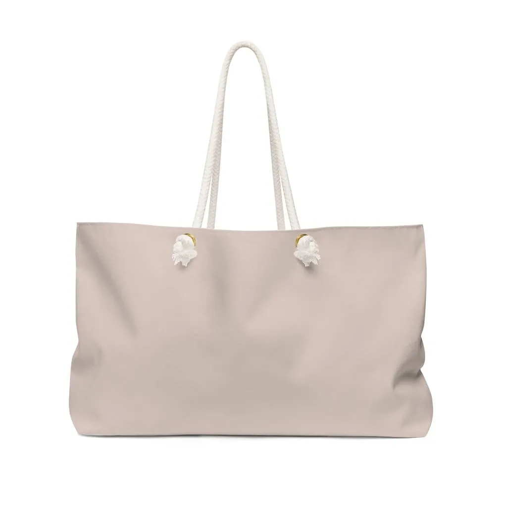 Weekender Tote Bag - Tan Brown by inQue.Style