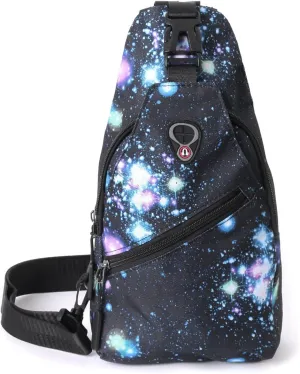 WESTEND Novelty Crossbody Sling Bag Backpack with Adjustable Strap for Men and Women, Cosmo