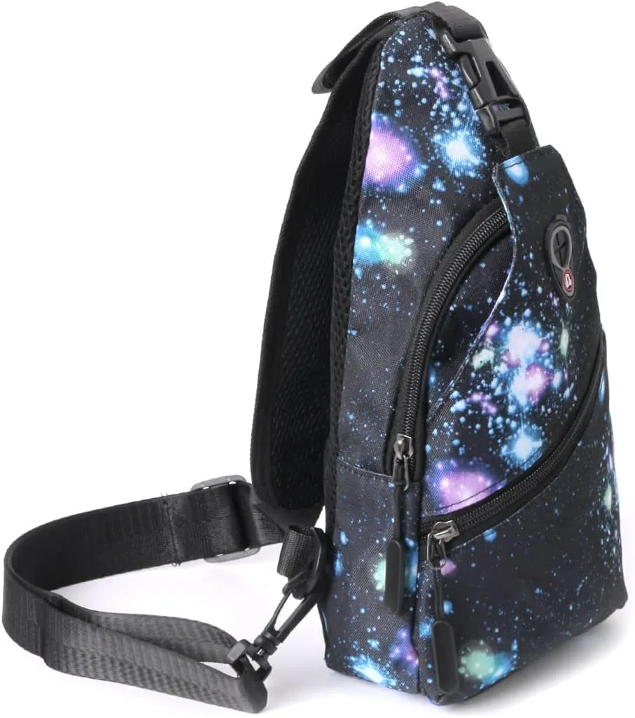 WESTEND Novelty Crossbody Sling Bag Backpack with Adjustable Strap for Men and Women, Cosmo