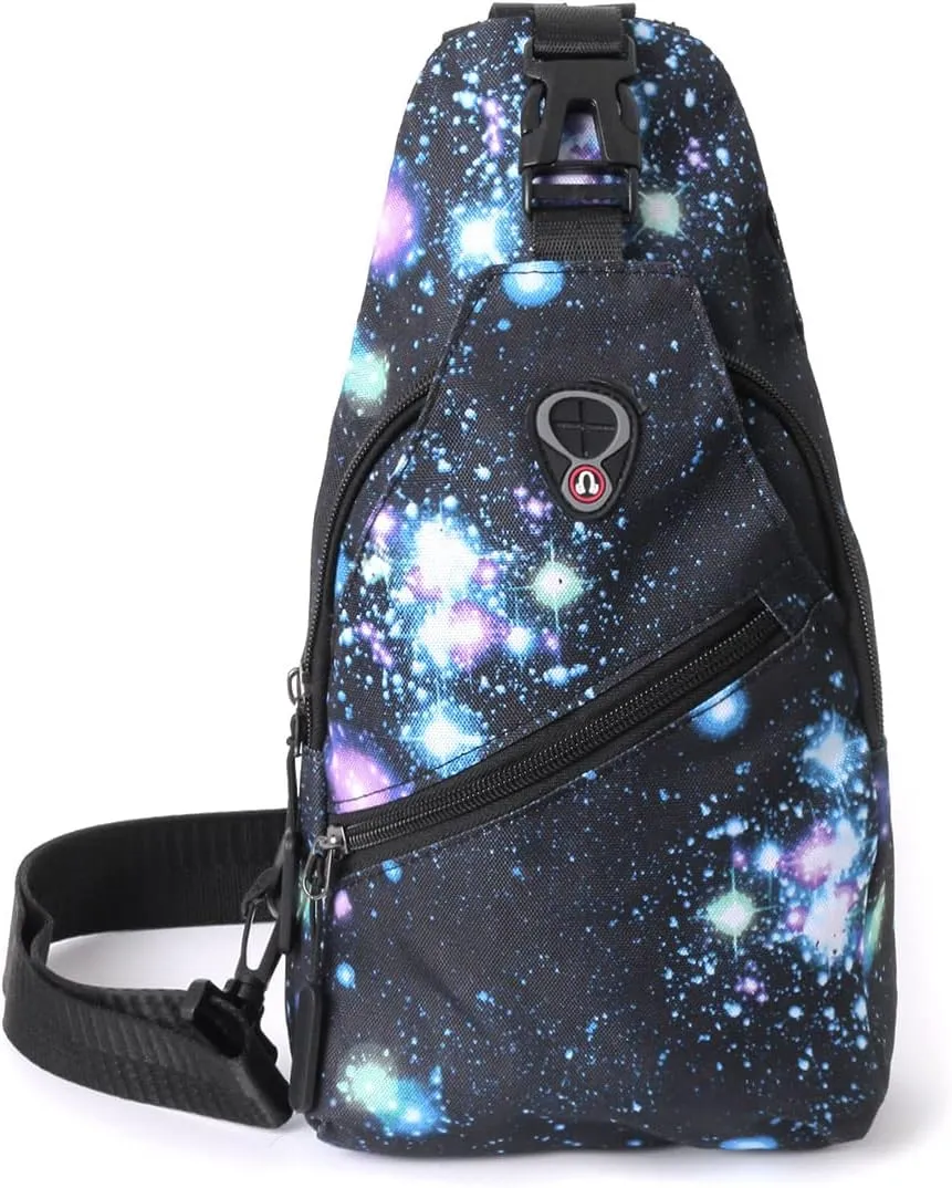 WESTEND Novelty Crossbody Sling Bag Backpack with Adjustable Strap for Men and Women, Cosmo