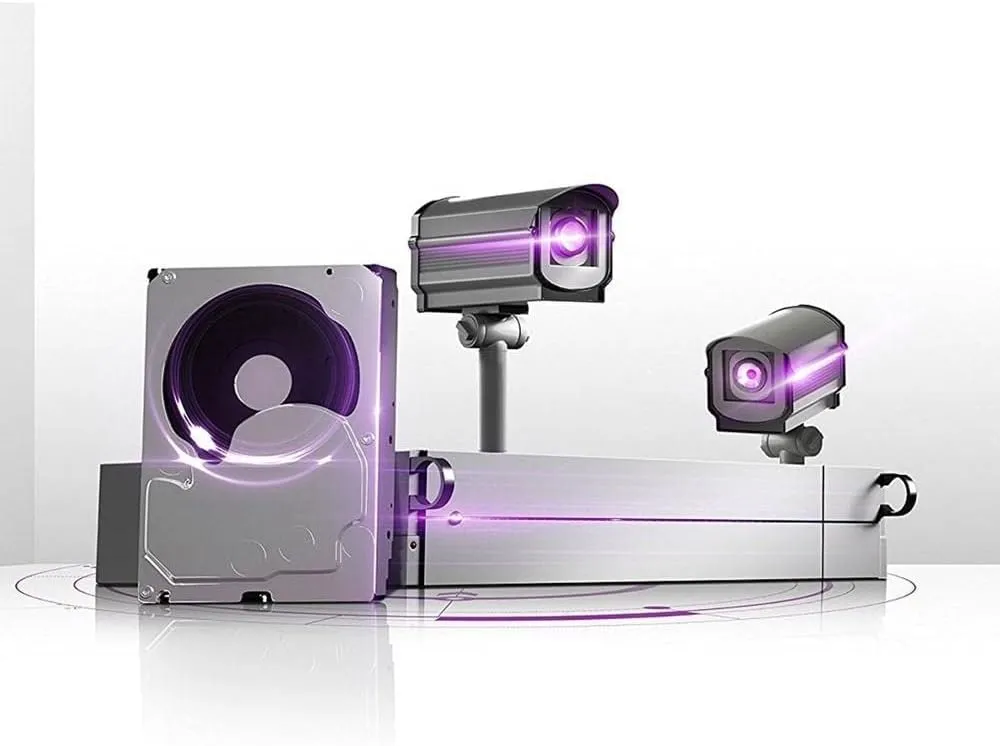 Western Digital 2TB WD Purple Surveillance Internal Hard Drive HDD - SATA 6 Gb/s, 64 MB Cache, 3.5" - WD20PURZ