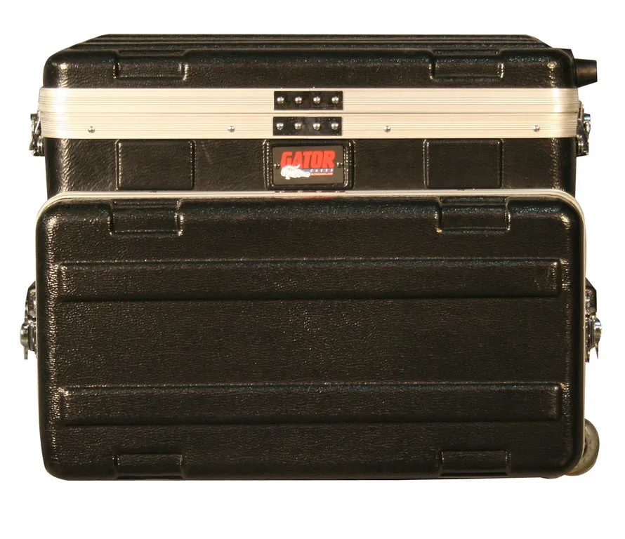 Wheeled ATA Case for Laptop / Mixer over 4U Rack Bottom