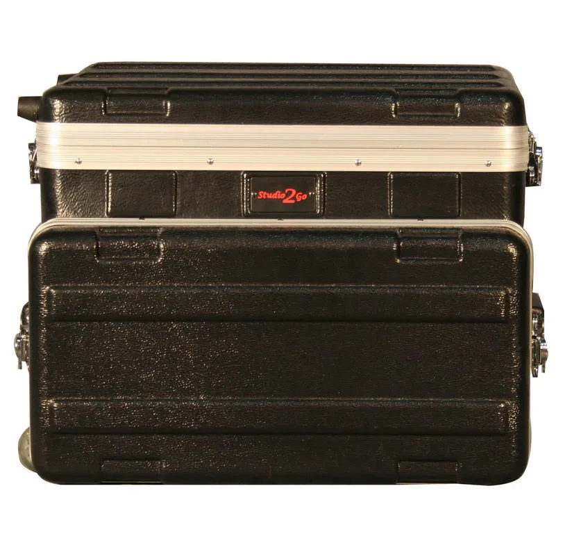 Wheeled ATA Case for Laptop / Mixer over 4U Rack Bottom