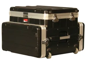 Wheeled ATA Case for Laptop / Mixer over 4U Rack Bottom