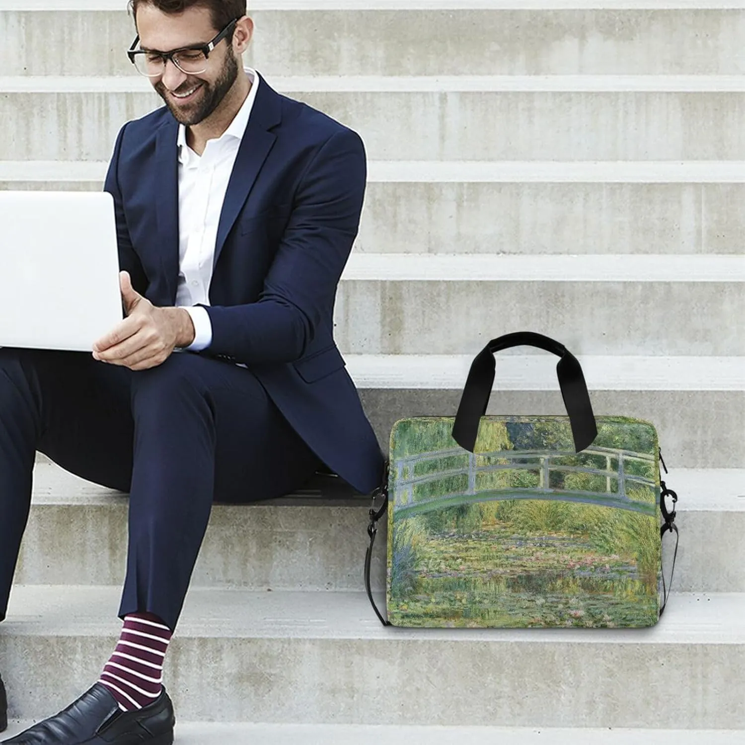 WIHVE Laptop Shoulder Bag 15 14 13inch Laptop Case Bag for Women Men