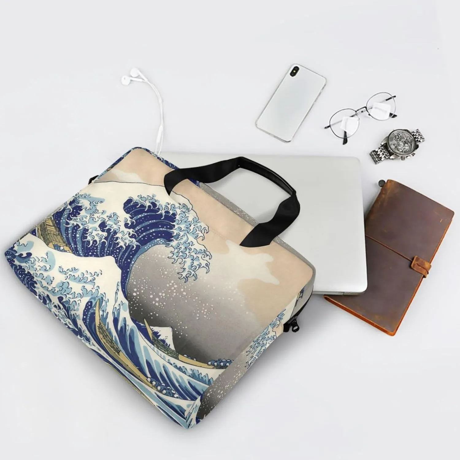 WIHVE Unisex Laptop Shoulder Case 15 14 13inch Laptop Shoulder Bag for Women Men