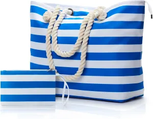WLLWOO WLLWOO Beach Bags for Women, Extra Large Waterproof Sandproof Tote, Swim Pool Vacation Totes