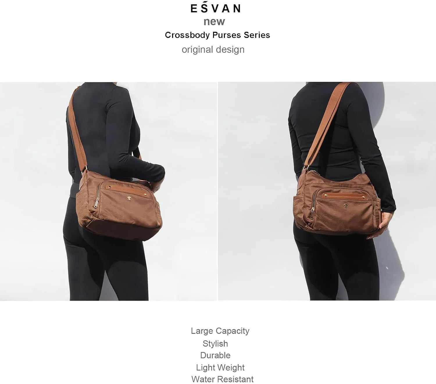 Women Crossbody Bag Shoulder Handbag Multiple Pockets Bag Ladies Messenger Bag Purse Fashion Tote
