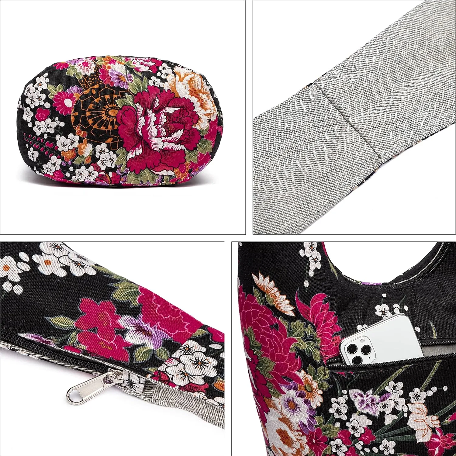 Women Shoulder Handbags Fashion canvas Hippie Crossbody Bags Bohemian Animal Prints Hobo Bags