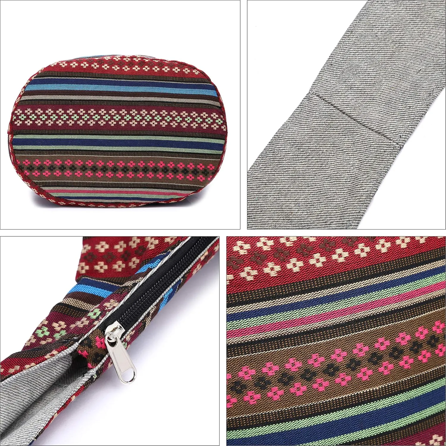 Women Shoulder Handbags Fashion canvas Hippie Crossbody Bags Bohemian Animal Prints Hobo Bags