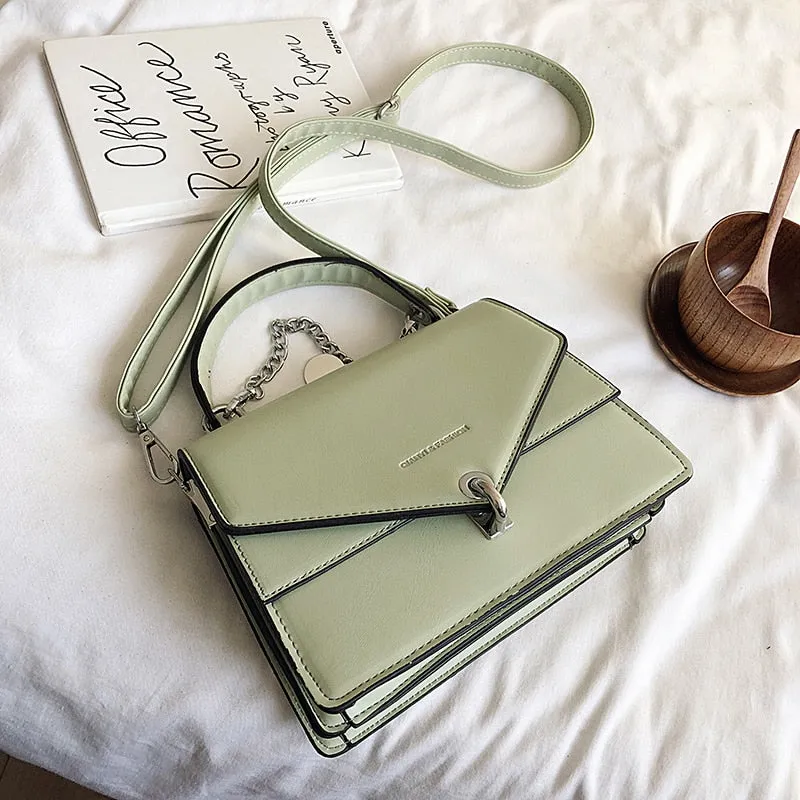 Women Sling Bag Faux Leather Material women Small Square Bag