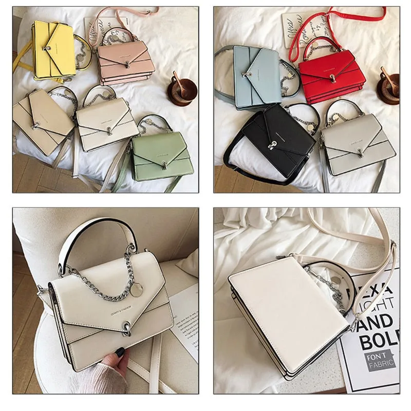 Women Sling Bag Faux Leather Material women Small Square Bag