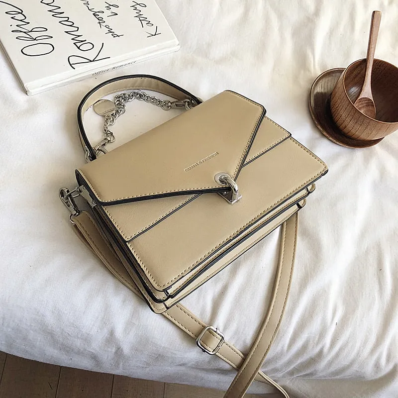 Women Sling Bag Faux Leather Material women Small Square Bag
