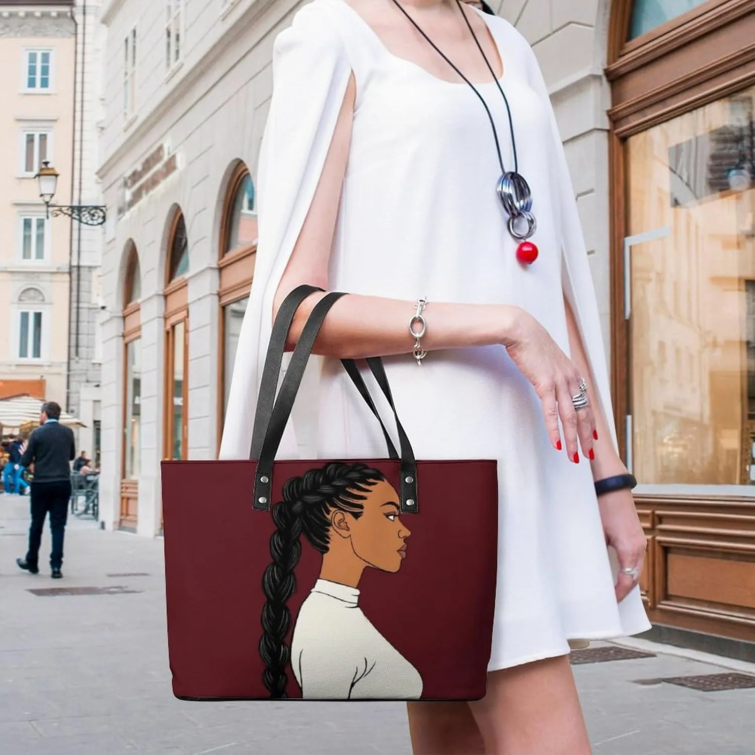 Women Travel Shoulder Bag Waterproof Casual Purses Multi Handbags with Zipper
