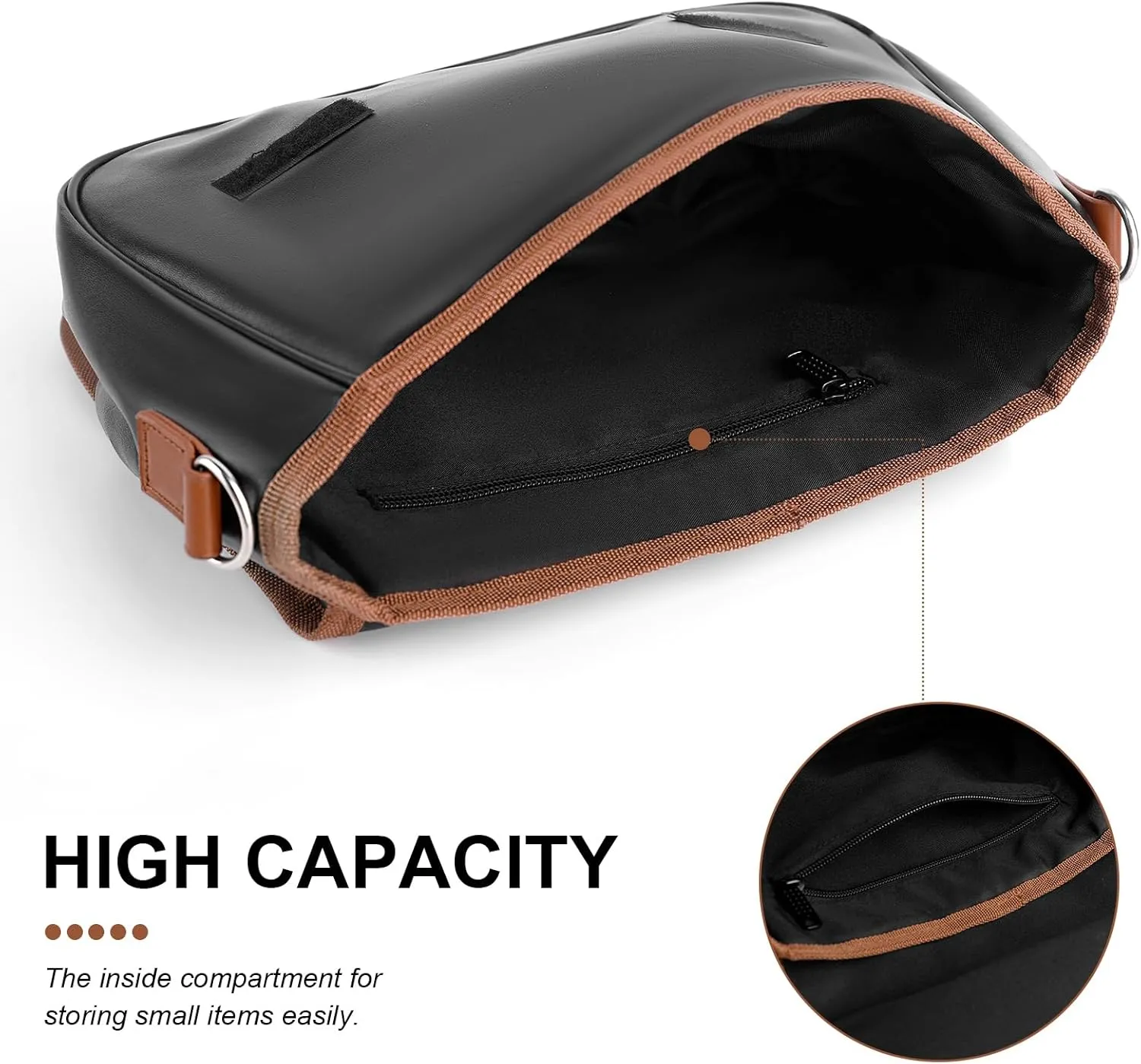 Women's Casual Crossbody Bag, Waterproof Leather Shoulder Purse Handbags for Work Travel