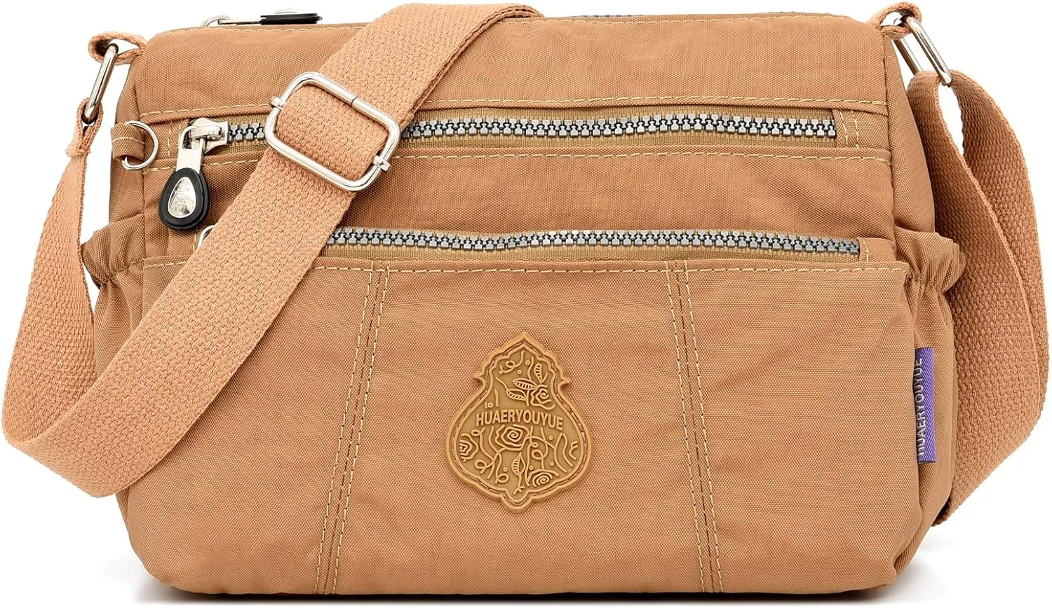 Women's Crossbody Bag with Zipper Pockets, Adjustable Strap,A gift for mom