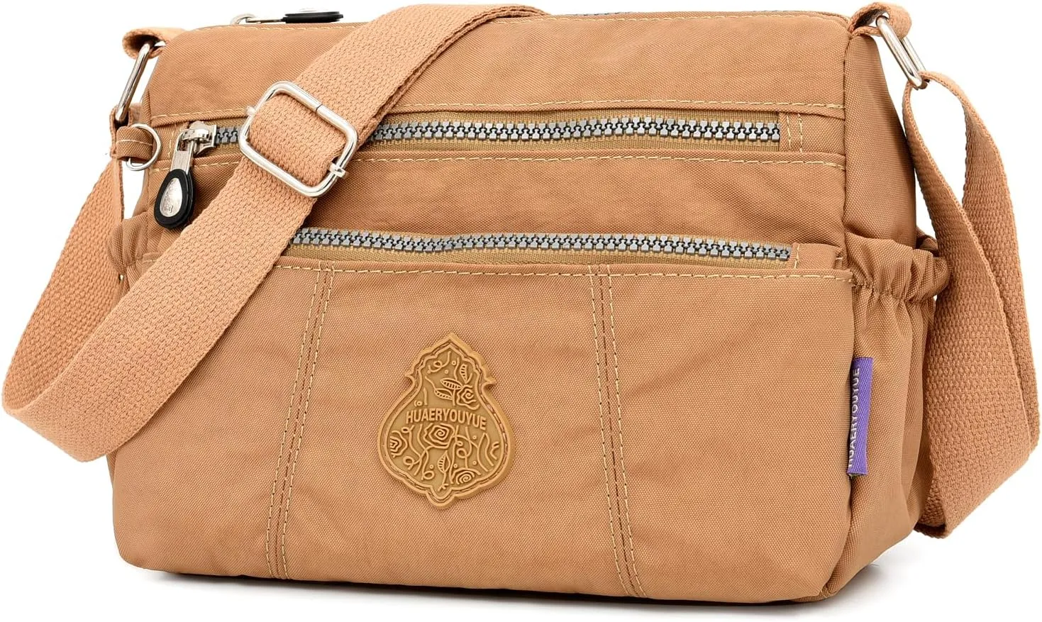 Women's Crossbody Bag with Zipper Pockets, Adjustable Strap,A gift for mom