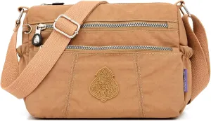 Women's Crossbody Bag with Zipper Pockets, Adjustable Strap,A gift for mom