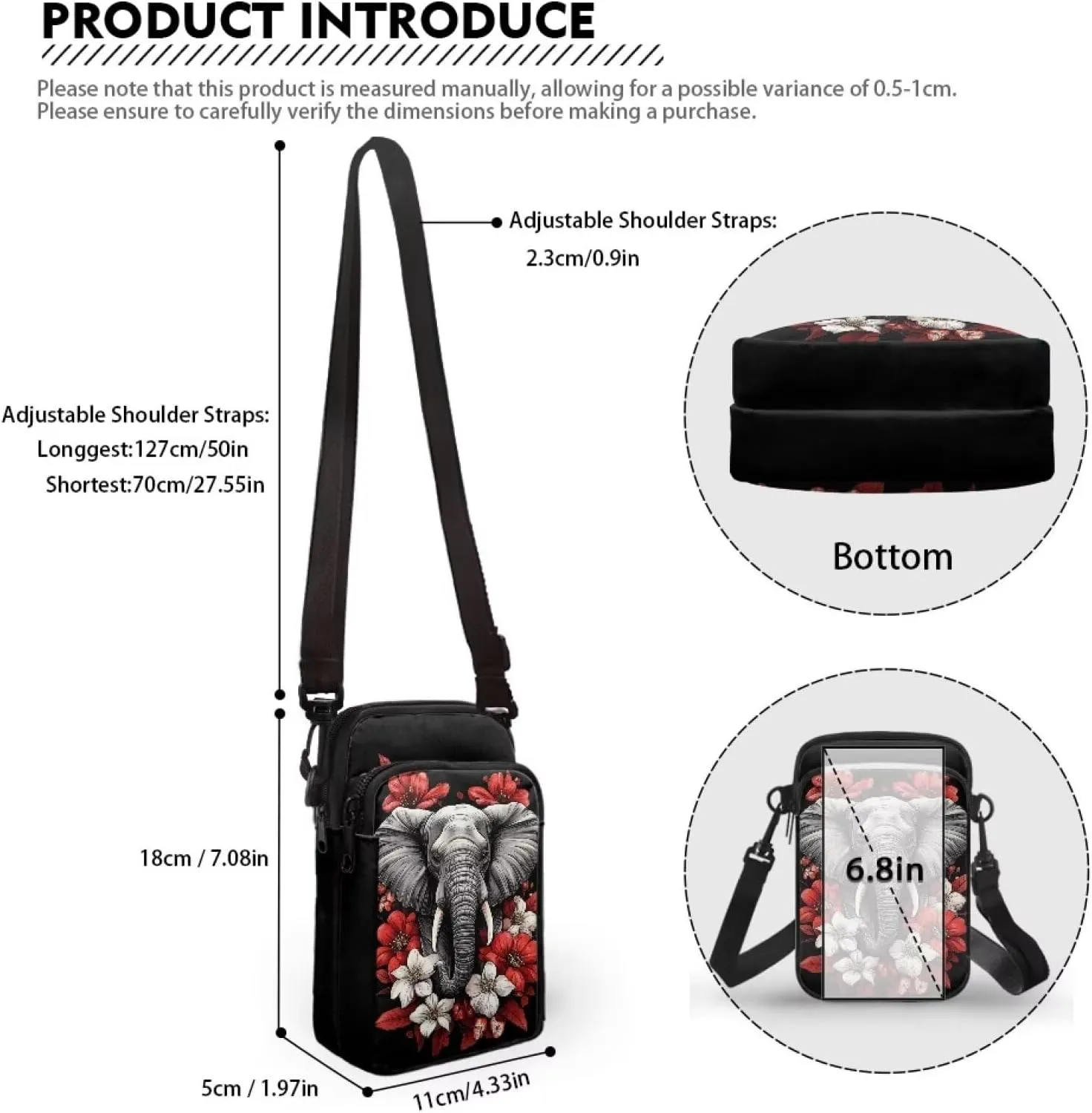 Xpyiqun Crossbody Phone Purse for Women Small Wallet Bags Cross Body Pouches Shoulder Handbag