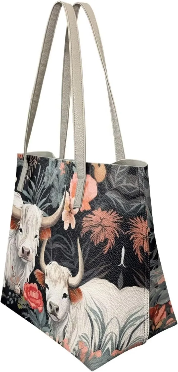 Xpyiqun Large Tote Bag for Women Leather Handbag Shoulder Purse Top-handle Bags