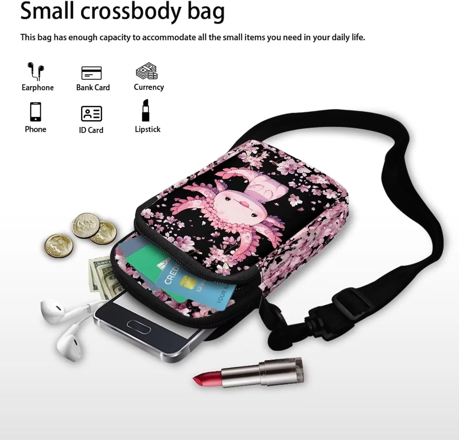 Xpyiqun Small Crossbody Bag Women Phone Purses Sling Shoulder Handbag Cross Body Pouch Wallet Bags