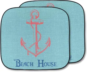 YouCustomizeIt Personalized Chic Beach House Car Sun Shade - Two Piece