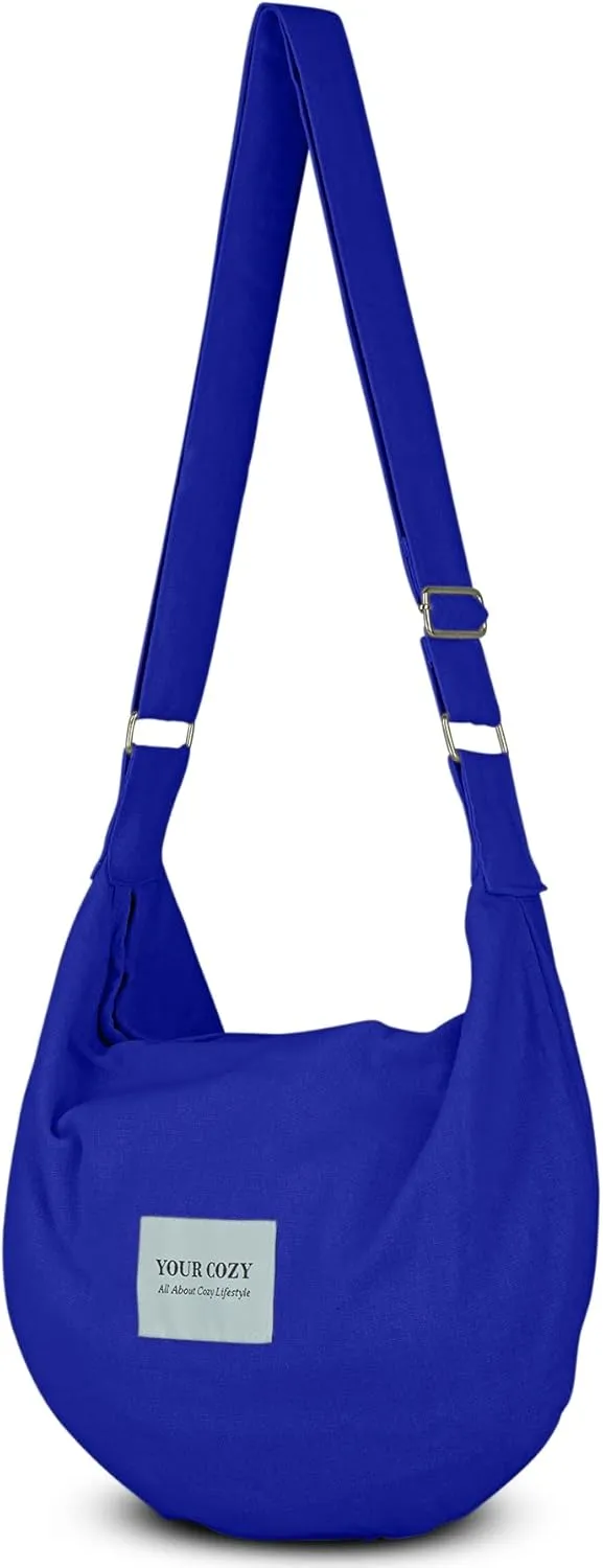 Your Cozy Women's Sling Crossbody Bags Large Shoulder Shopping Hobo Bag Handbag Top Zip Bags Handmade Messenger Bag
