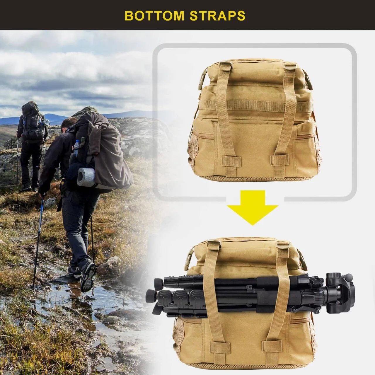 Zavothy 45L Military Tactical Backpack for Men and Women Army 3 Day Assault Pack Bag Large Rucksack with Molle System