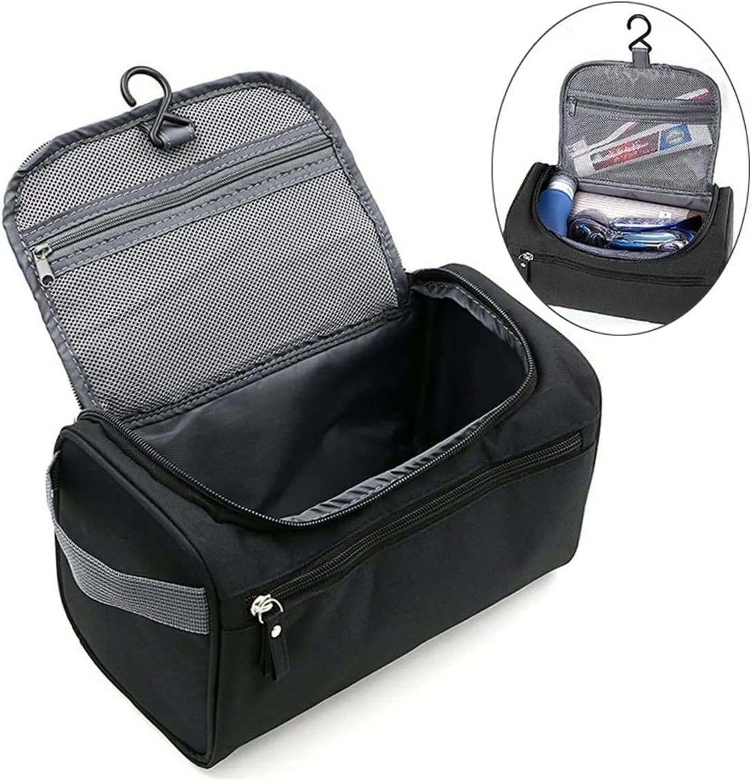 Zipper Man Women Waterproof Makeup Cosmetic Beauty Case Make Up Organizer Toiletry Bag Kits Storage Travel Wash Pouch (Pink)