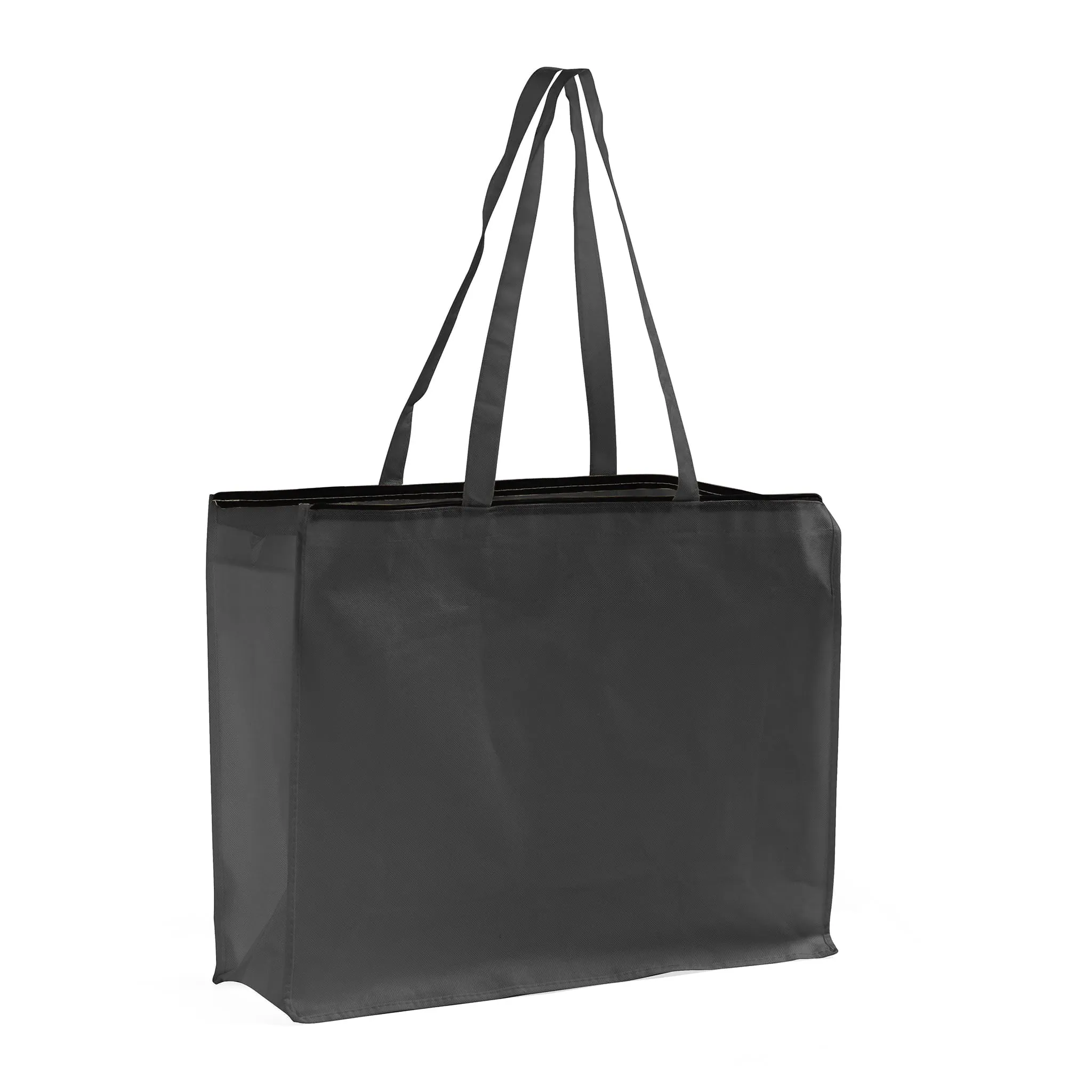 Zippered Large Tote Bags - Reusable Grocery Bags - GN61
