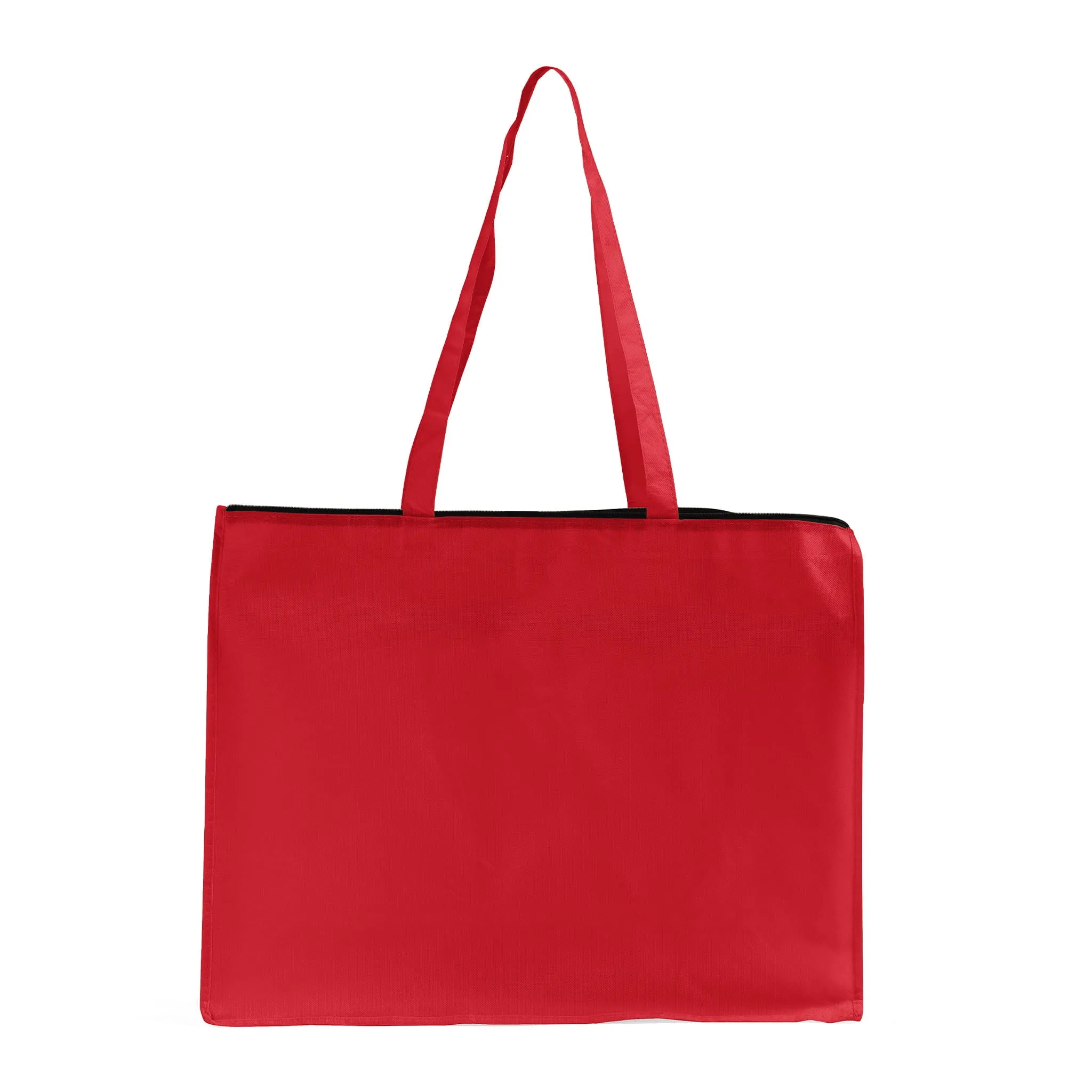 Zippered Large Tote Bags - Reusable Grocery Bags - GN61
