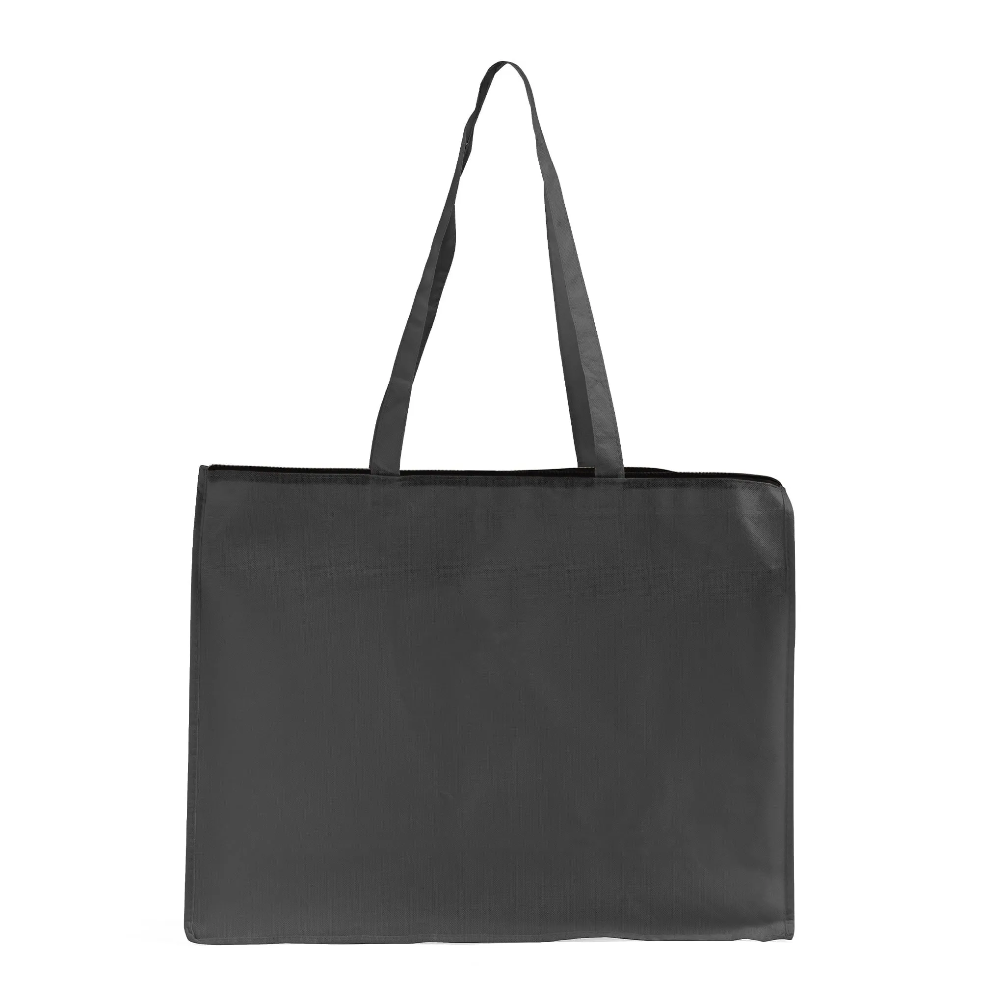 Zippered Large Tote Bags - Reusable Grocery Bags - GN61