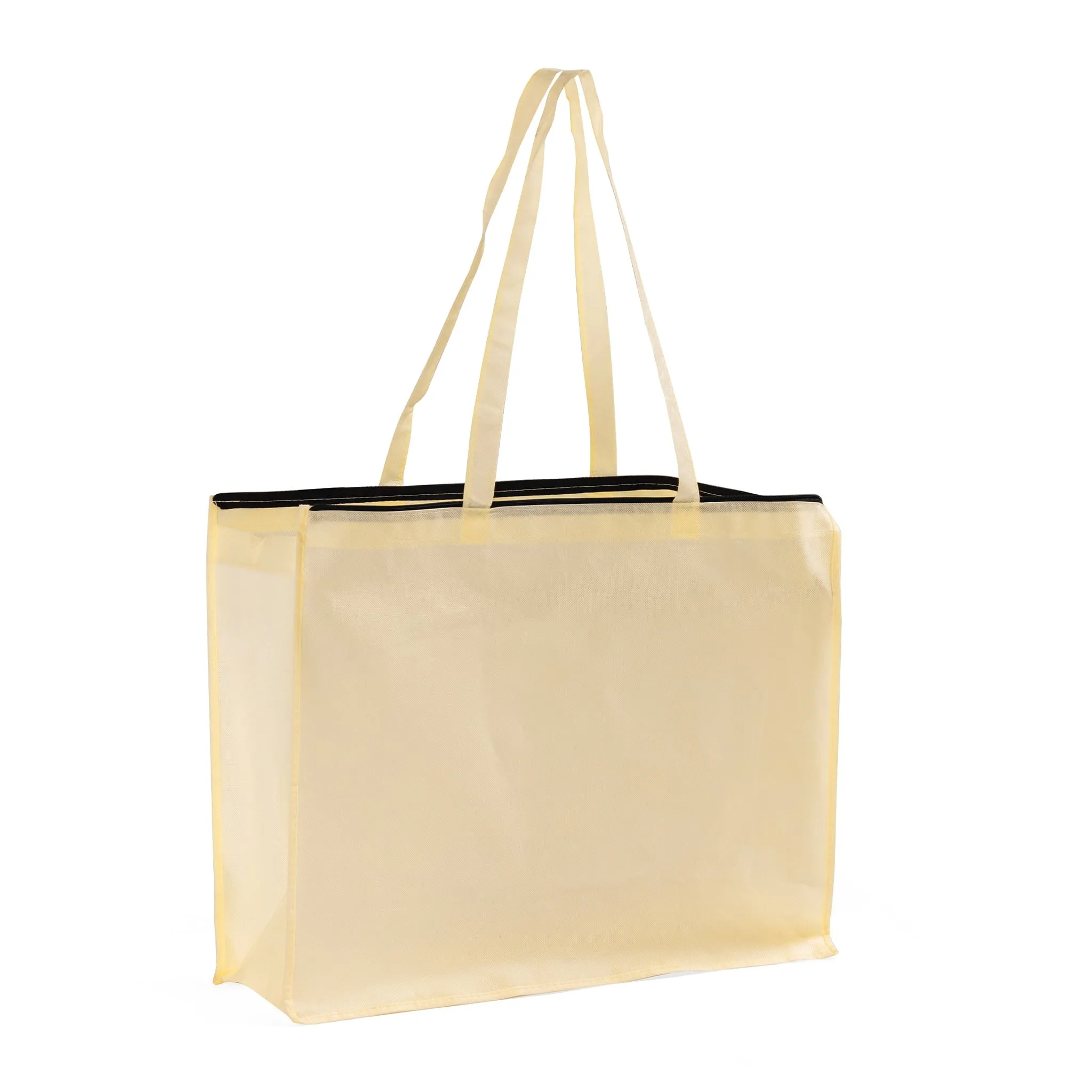Zippered Large Tote Bags - Reusable Grocery Bags - GN61