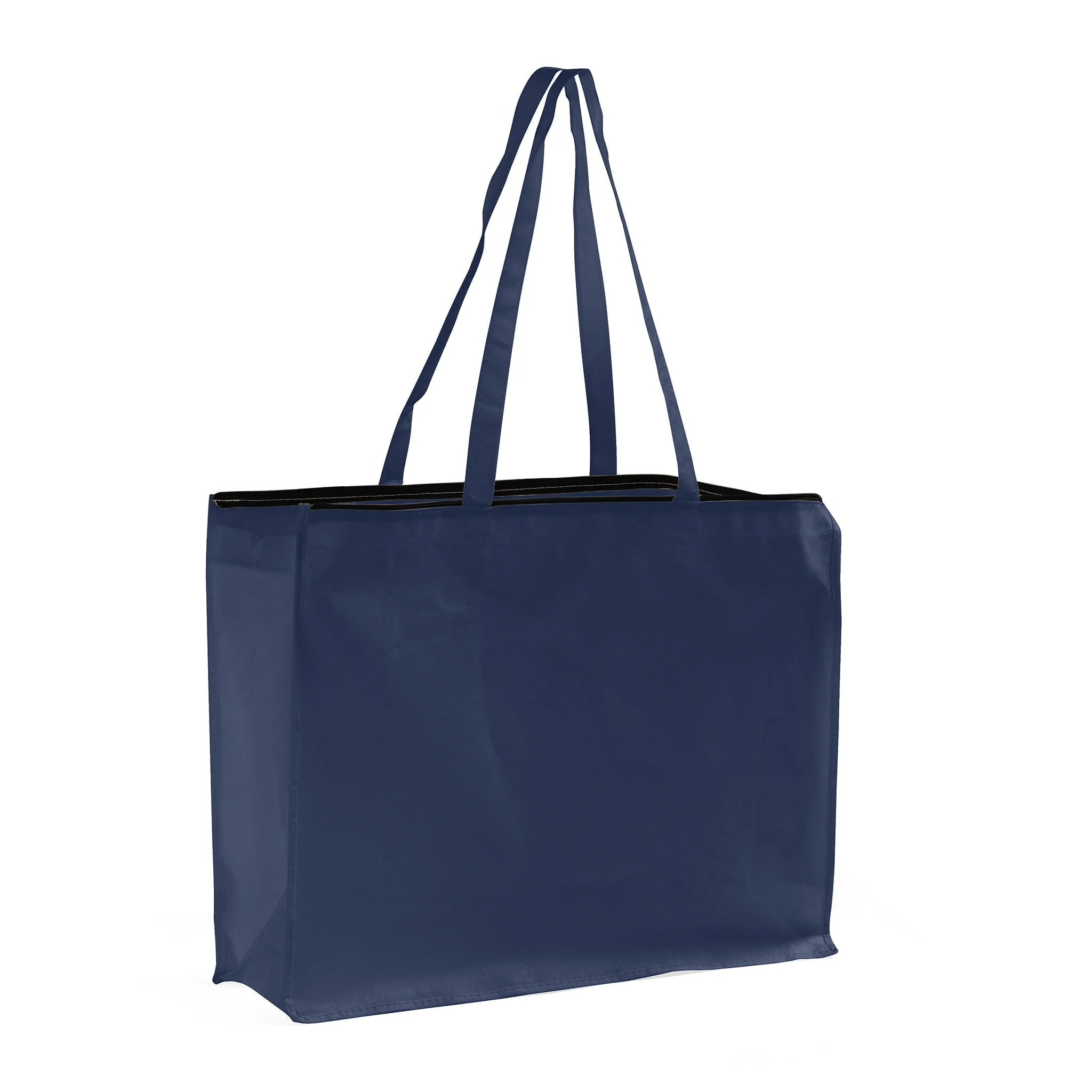 Zippered Large Tote Bags - Reusable Grocery Bags - GN61