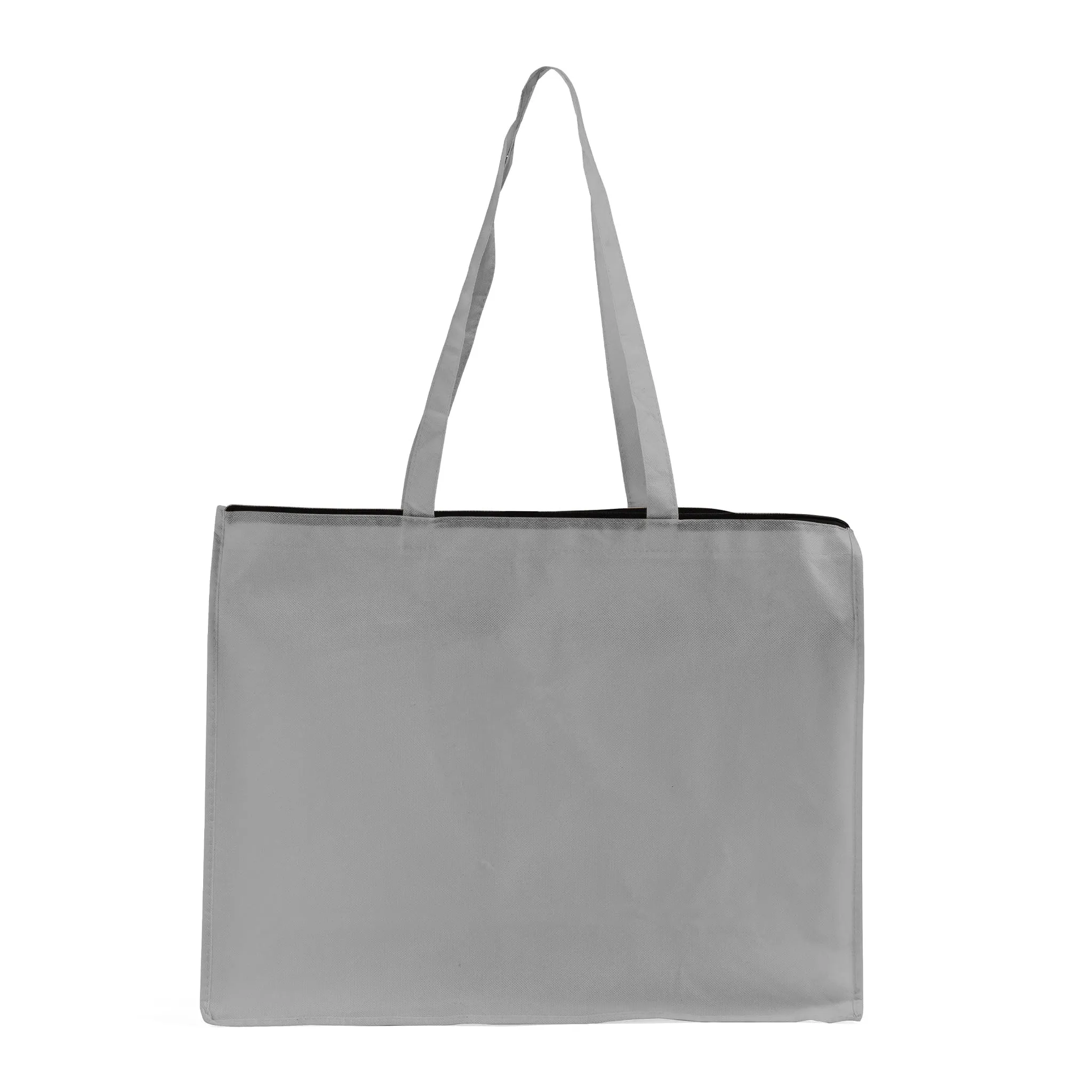 Zippered Large Tote Bags - Reusable Grocery Bags - GN61