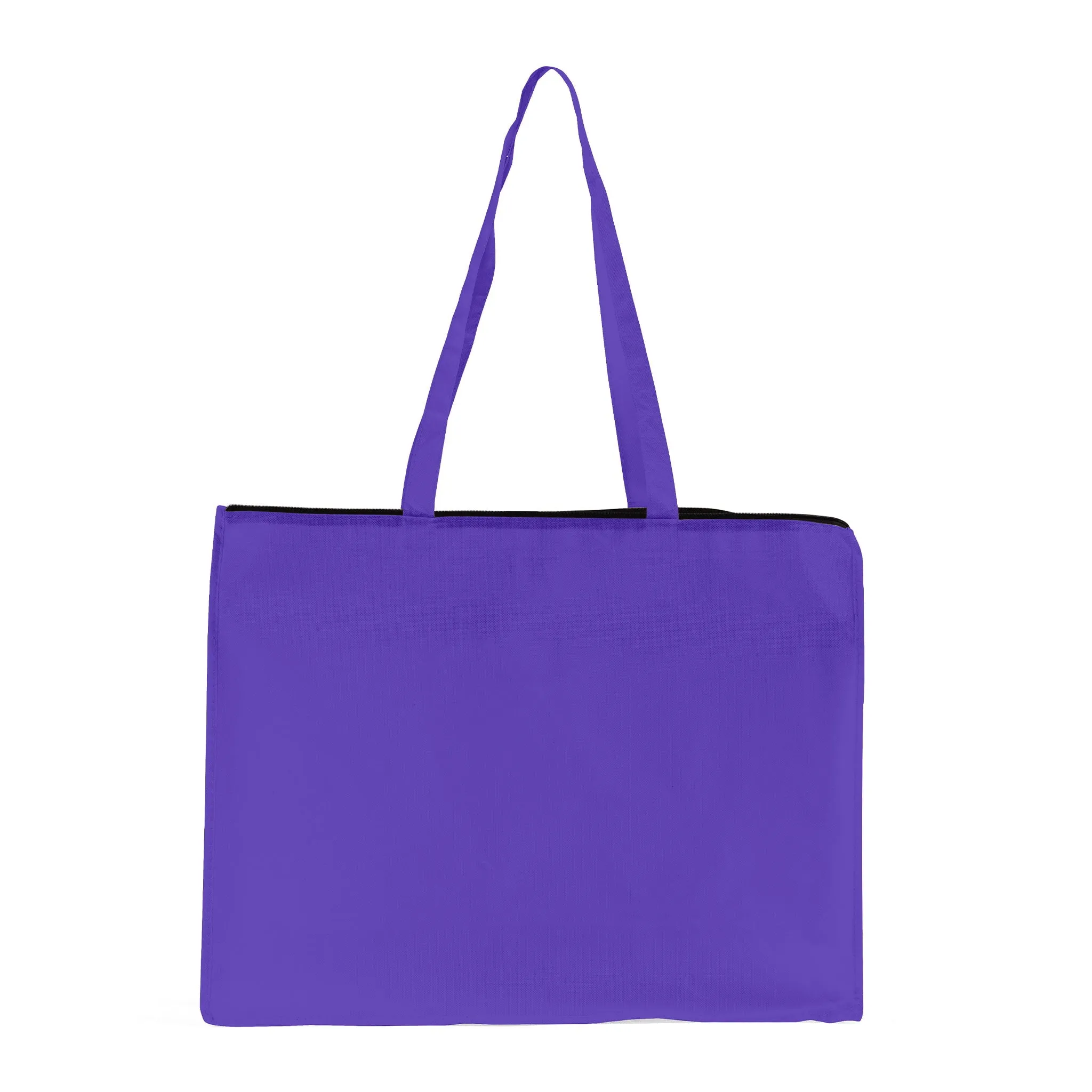 Zippered Large Tote Bags - Reusable Grocery Bags - GN61