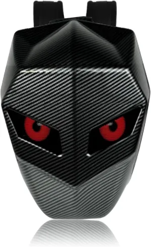 Zunate New Shape Motorcycle LED Backpack, Motorcycle Helmet Bag with Programmable Eyes Screen, Water Proof USB Powered 3D Motorbike Backpack for Travel Riding